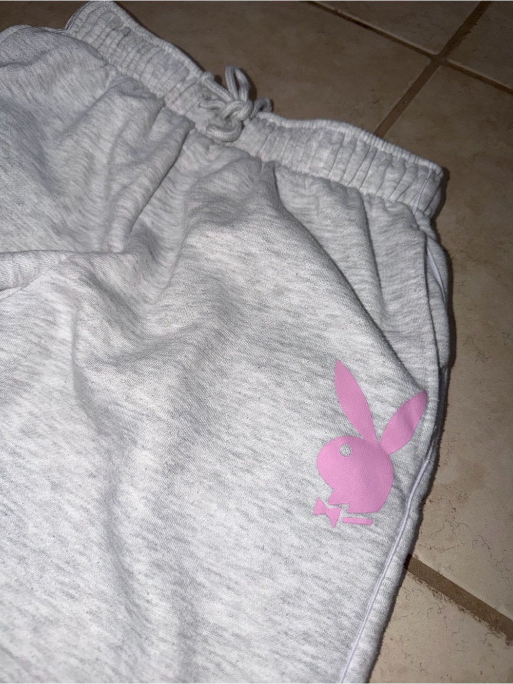 Playboy Logo Gray Sweatpants